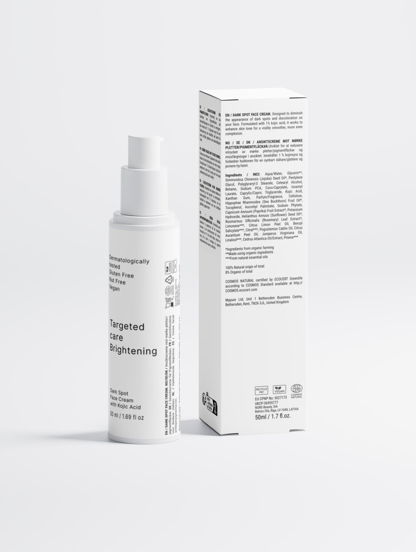 Dark Spot Face Cream with Kojic Acid
